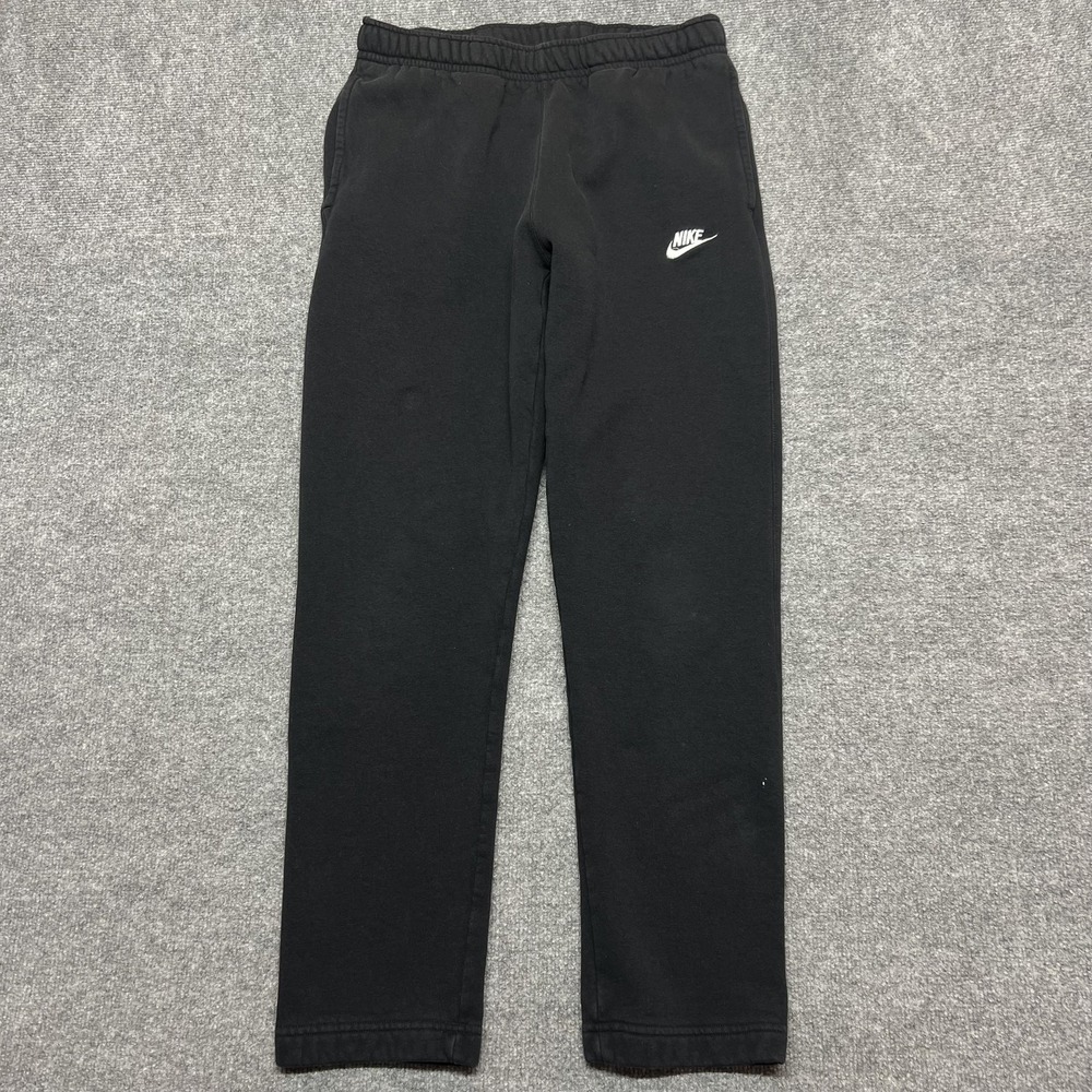 Nike Sweatpants Mens Medium Black Fleece Elastic Waist Pockets Gym BV2707-00A